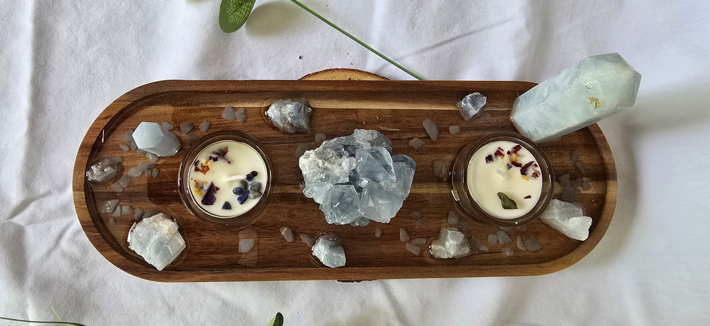 The Blues Mini Altar/Meditation Table