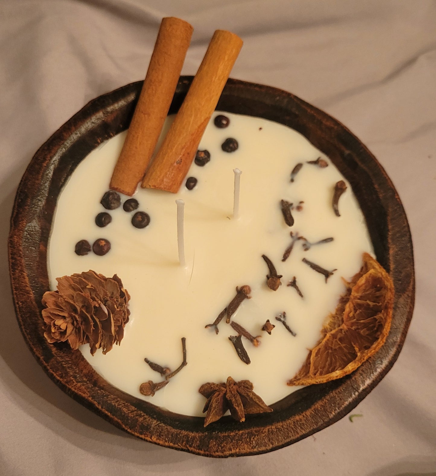 Small Dough Bowl Candle