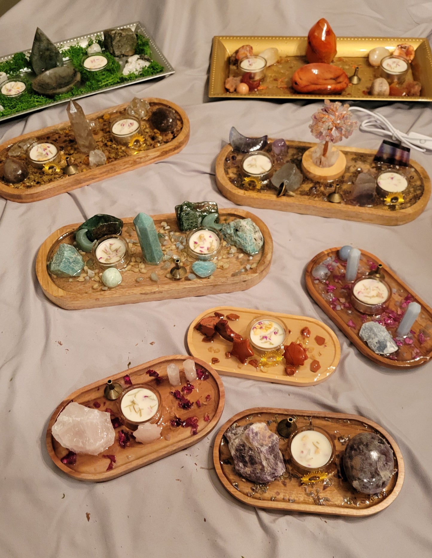 Mini Altar/Meditation Table Red Jasper