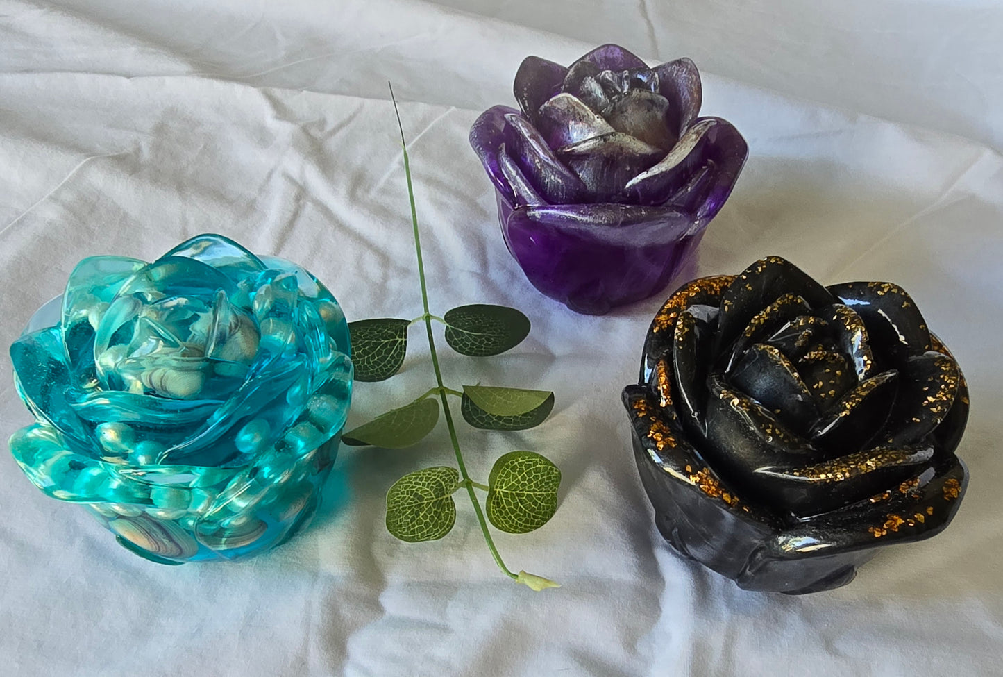 Resin Rose Jars