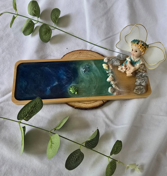 Resin Fairy Garden Trays with Crystals