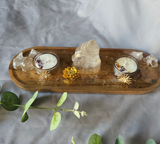 Mini Altars/Meditation Tables Clear Quartz