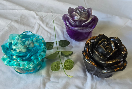 Resin Rose Jars
