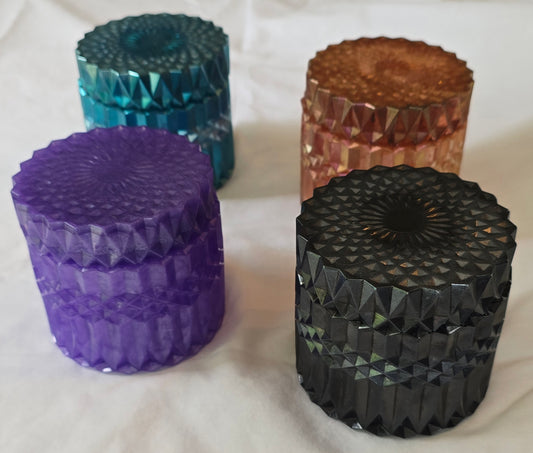 Large Resin Container Jar with Lid - Decorative Jars