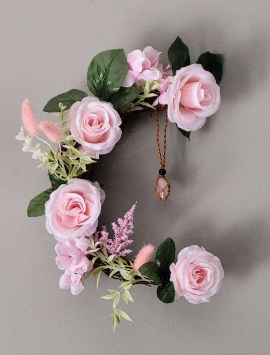 Crescent Moon Wreaths with Crystal