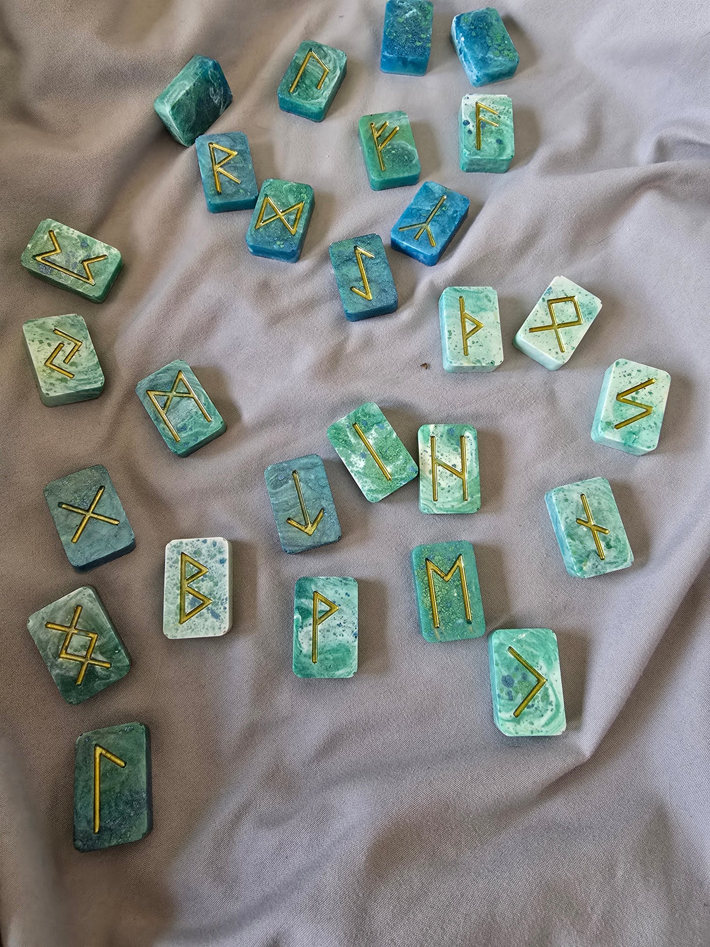 Runes Made of Resin