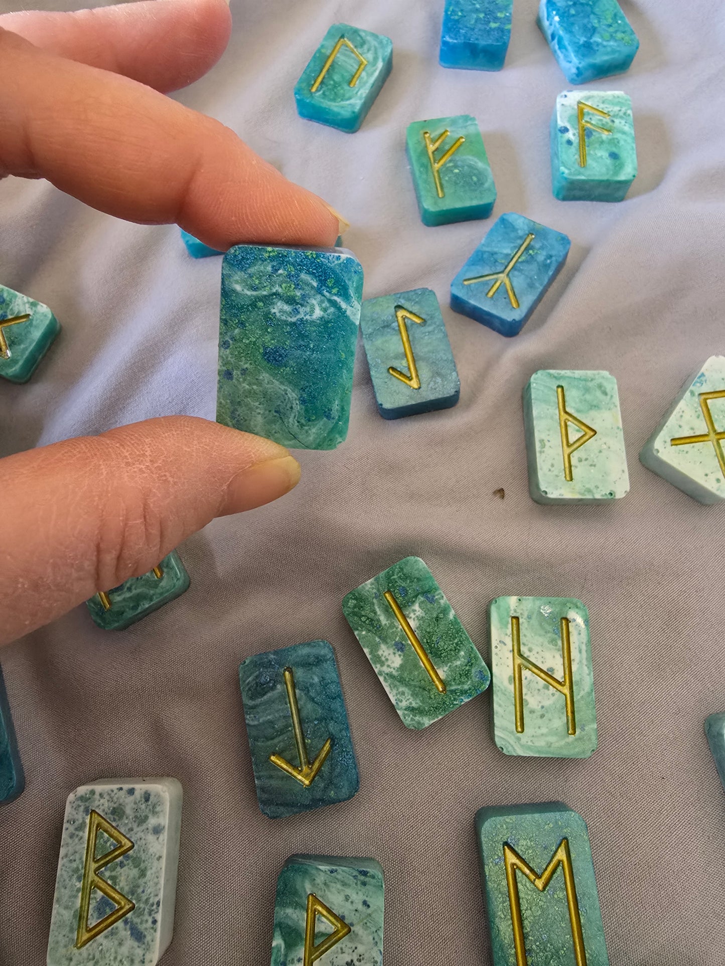 Runes Made of Resin